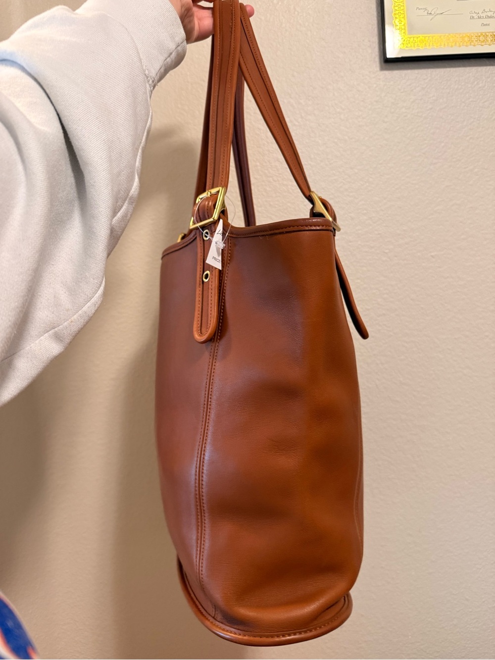 Coach Brown Leather Tote Bag - Picture 2 of 16